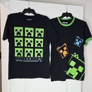 ❤️3/$10 Kids Creeper T-Shirt Set - Black and Green